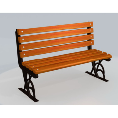 Imported yellow rosewood benches for the park PARK /LAKESIDE/ SCHOOL