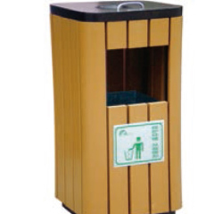 outdoor street litter bins lobby wood recycling dustbin garden decorative trash can