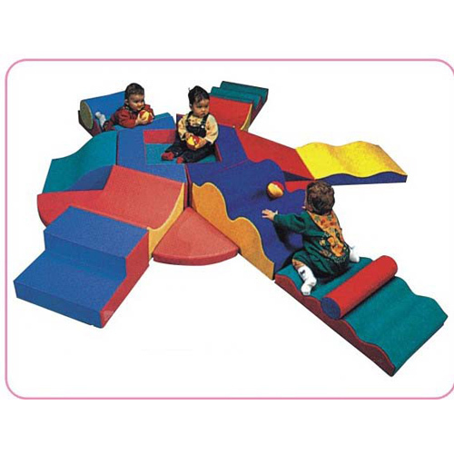 A great way to safely active play kids soft foam climbing slide playland indoor toys in daycares