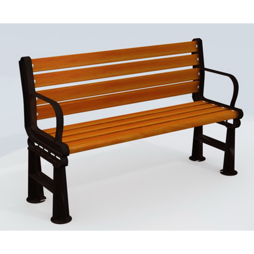 High quality used park benches hot sale composite garden benches top design wooden bench parts for park