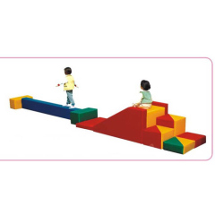 hot sale colorful indoor playground functional balance beam soft play set
