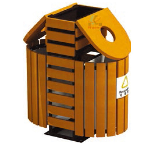 Outdoor wooden recycling park garbage can trash bin trash can decorative esd waste bins