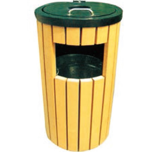 outdoor indoor large trash cans wooden garbage box outside recycling bins