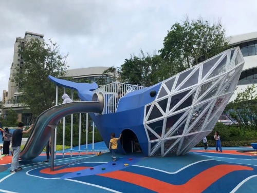 dolphin slide playground