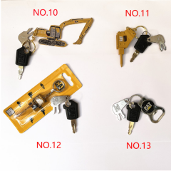 Excavator Heavy Equipment machinery 8H5306 5P8500 Ignition key with key chain