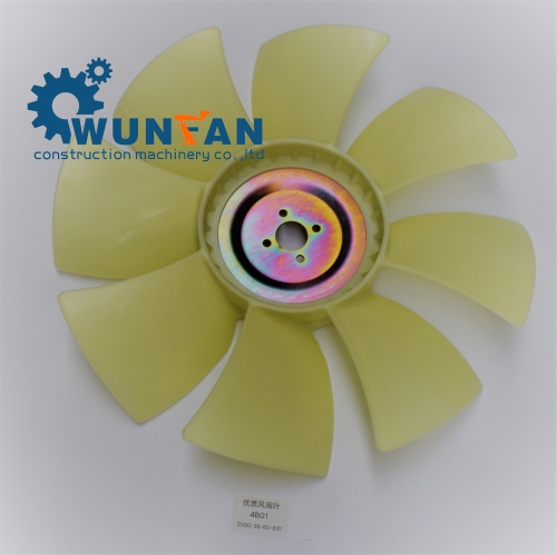 high quality excavator hitachi 4BG1 Engine spare parts 8 blade Cooling Fan Blade