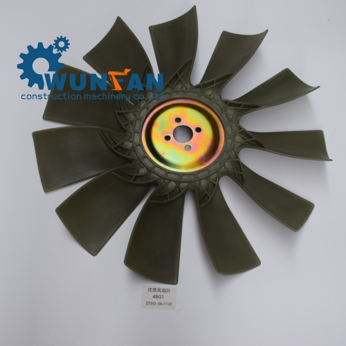 high quality excavator hitachi 4BG1 Engine spare parts 11 blade Cooling Fan Blade