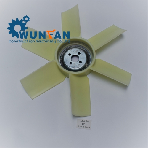 high quality excavator hitachi 4BD1 Engine spare parts 6 blade Cooling Fan Blade