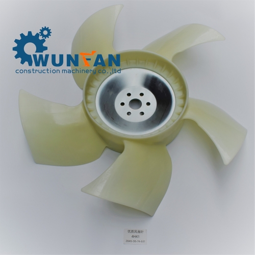 high quality excavator hitachi ZAX200-3 4HK1 Engine spare parts 5 blade Cooling Fan Blade