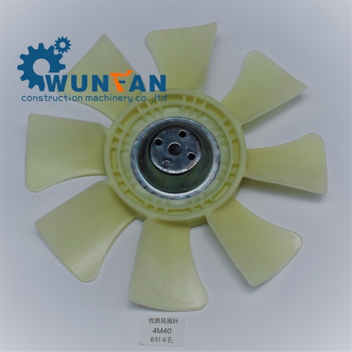 high quality excavator 4M40 Engine spare parts 8 blade Cooling Fan Blade