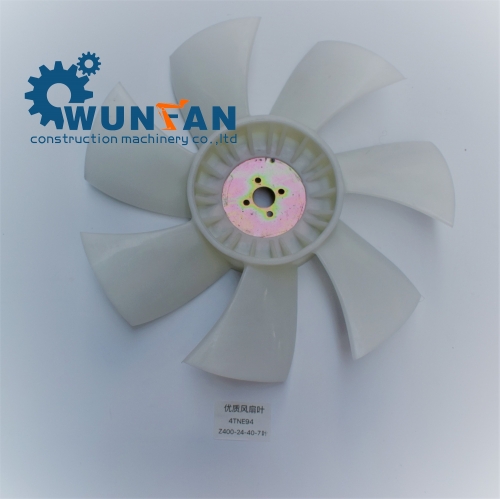 high quality excavator yanmar 4TNE94 Engine spare parts 7 blade Cooling Fan Blade
