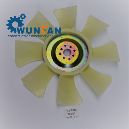 high quality excavator isuzu 4LE1 Engine spare parts 8 blade Cooling Fan Blade