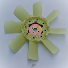 high quality excavator kobelco 6D14 Engine spare parts 8 blade Cooling Fan Blade with size 600*38*66