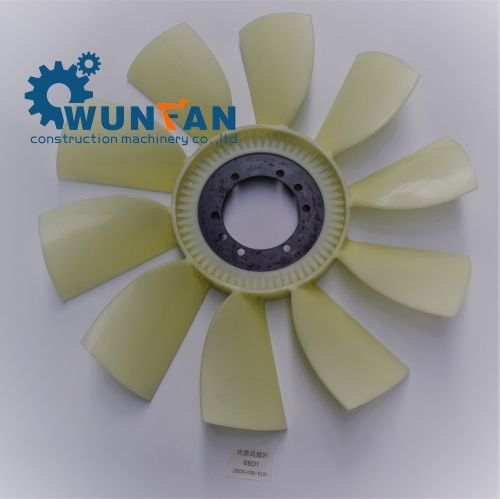 high quality excavator Isuzu 6BD1 Engine spare parts 10 blade Cooling Fan Blade