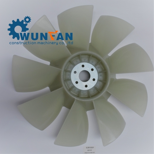 high quality excavator 6D102 Engine spare parts 9 blade Cooling Fan Blade with size Z620-51-89