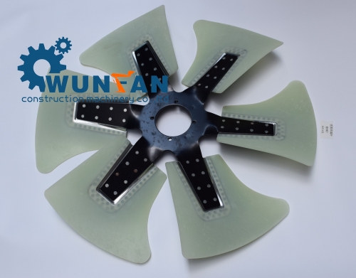 high quality excavator hitachi 6HK1 Engine spare parts 6 blade 4 hole Cooling Fan Blade