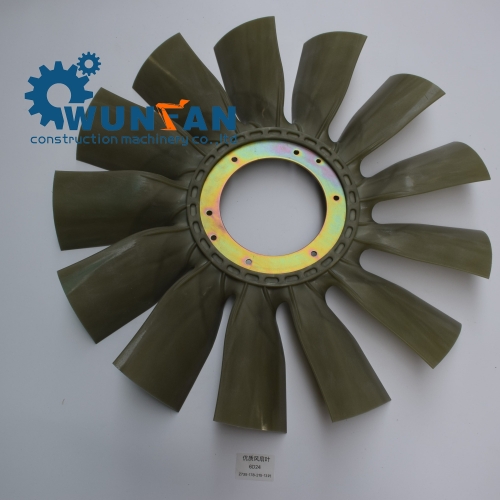 high quality excavator 6D24 Engine spare parts 13 blade Cooling Fan Blade with size 735*178*215