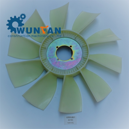 high quality excavator Doosan DH150-7 Engine spare parts 10 blade Cooling Fan Blade