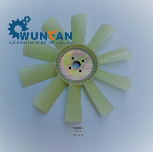 High quality excavator Doosan DH225 Engine spare parts 10 blade Cooling Fan Blade Z450-32-10