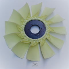 High quality excavator KOBELCO J05E Engine spare parts 12 blade Cooling Fan Blade with size Z650-100-132