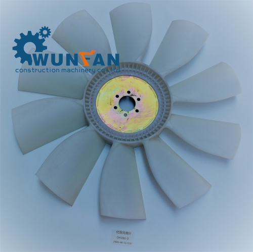 High quality excavator Doosan DH280-3 Engine spare parts 10 blade Cooling Fan Blade Z660-48-72