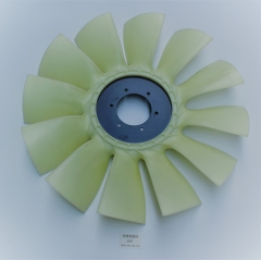 High quality excavator KOBELCO J05E Engine spare parts 12 blade Cooling Fan Blade with size Z650-100-132