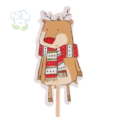 long wooden sticks Cartoon Christmas deer