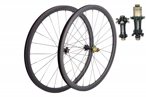 Feder Disc 27mm / 28mm(wide) Extralite Cyber SPD3 built tubeless wheel set 24H/24H