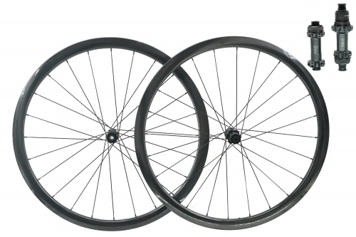 Kaze Disc 28mm(wide) DT Swiss 180 EXP built tubeless wheel set 24H/24H