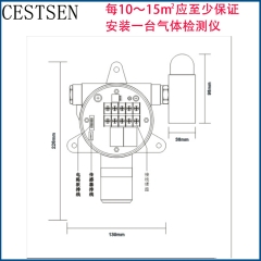 EST301chlorine gas detector, chlorine gas concentration detector
