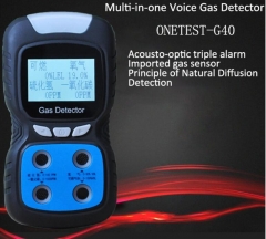 ONETEST-G40 cuatro en un detector de gas