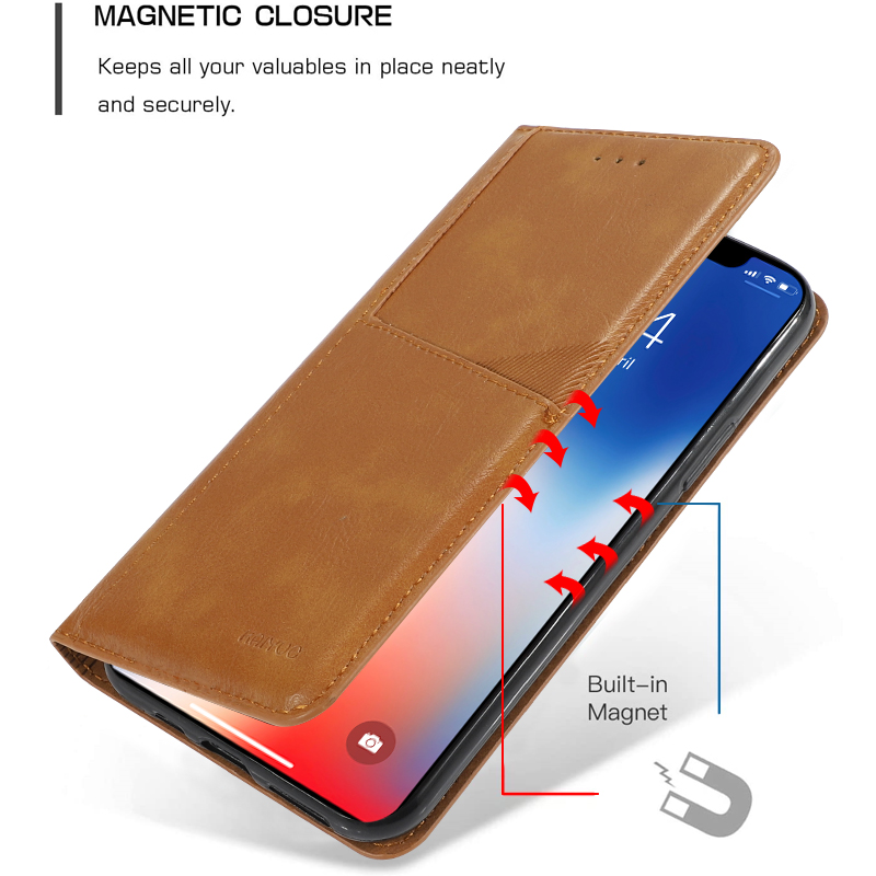 KAIYUE Magnet Filp case BROWN