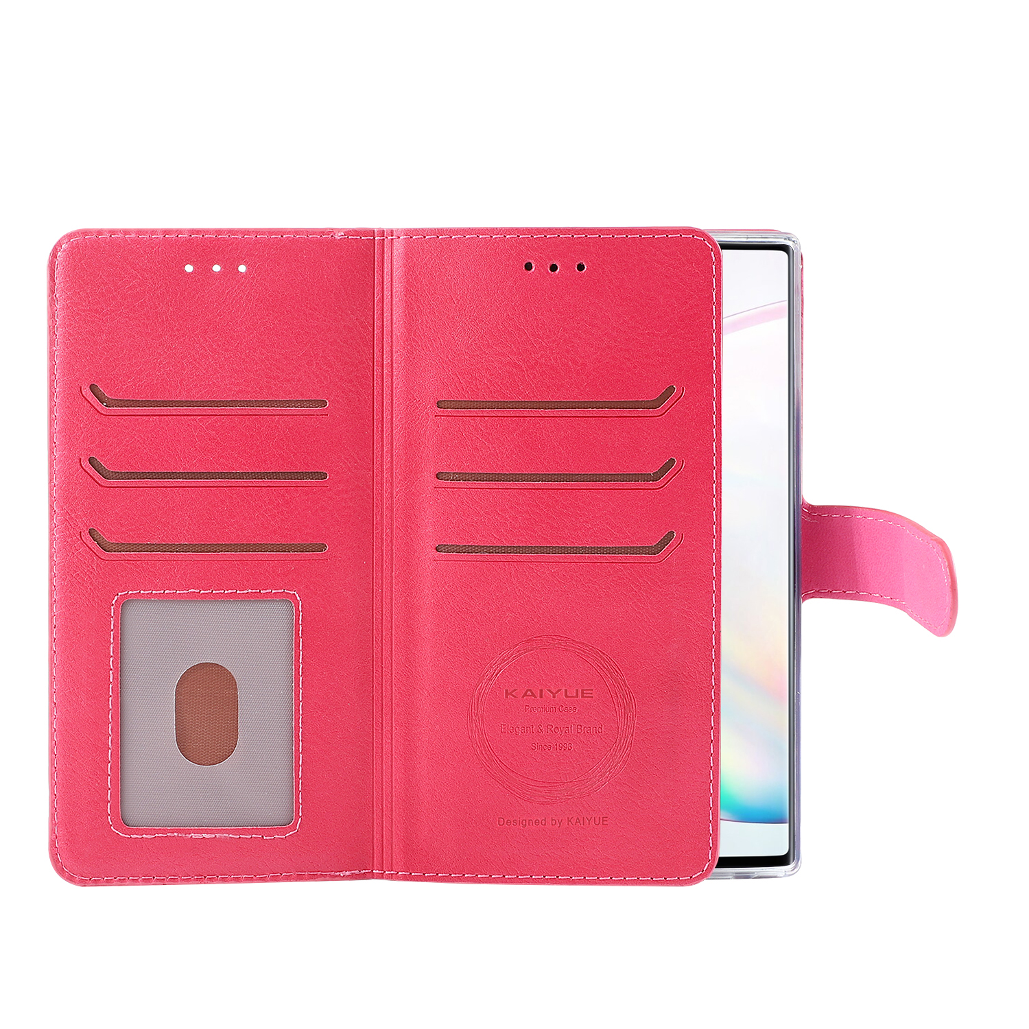 KAIYUE Multiple Cards Flip Case Pink