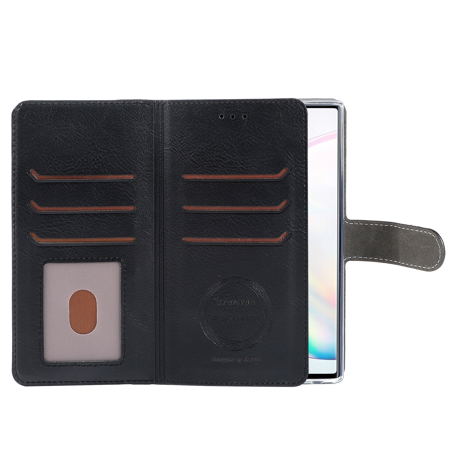 KAIYUE Multiple Cards Flip Case Black