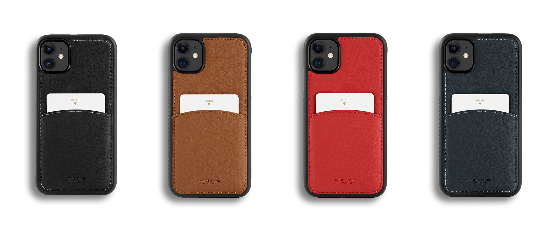 KAIYUE One Card Slot Case Red