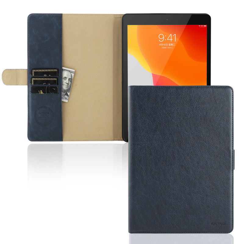 KAIYUE Wallet Tablet Case Blue