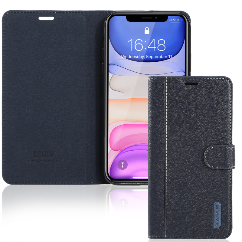 KAIYUE Lichee Flip Case Blue
