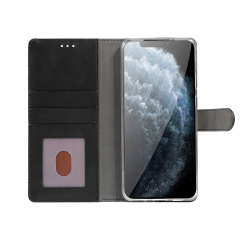 KAIYUE Real Leather Wallet Case Black