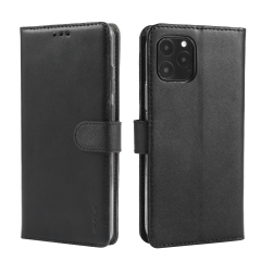 KAIYUE Real Leather Wallet Case Black