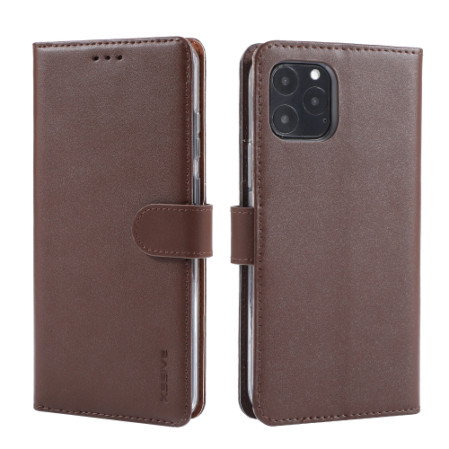 KAIYUE Real Leather Wallet Case Brown