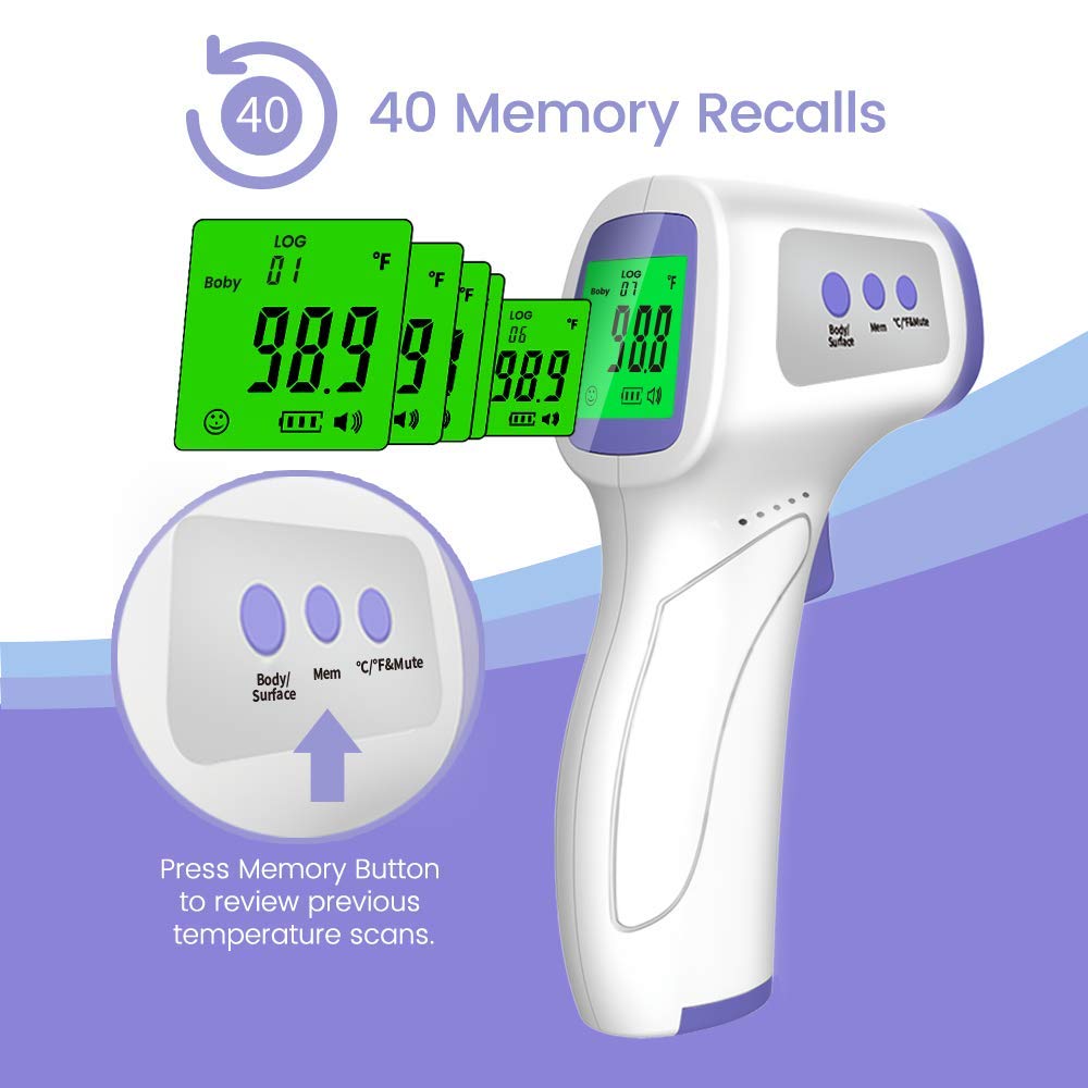 AOJ-F103 Non-Contact Infrared High Precision Forehead Thermometer, Thermometers
