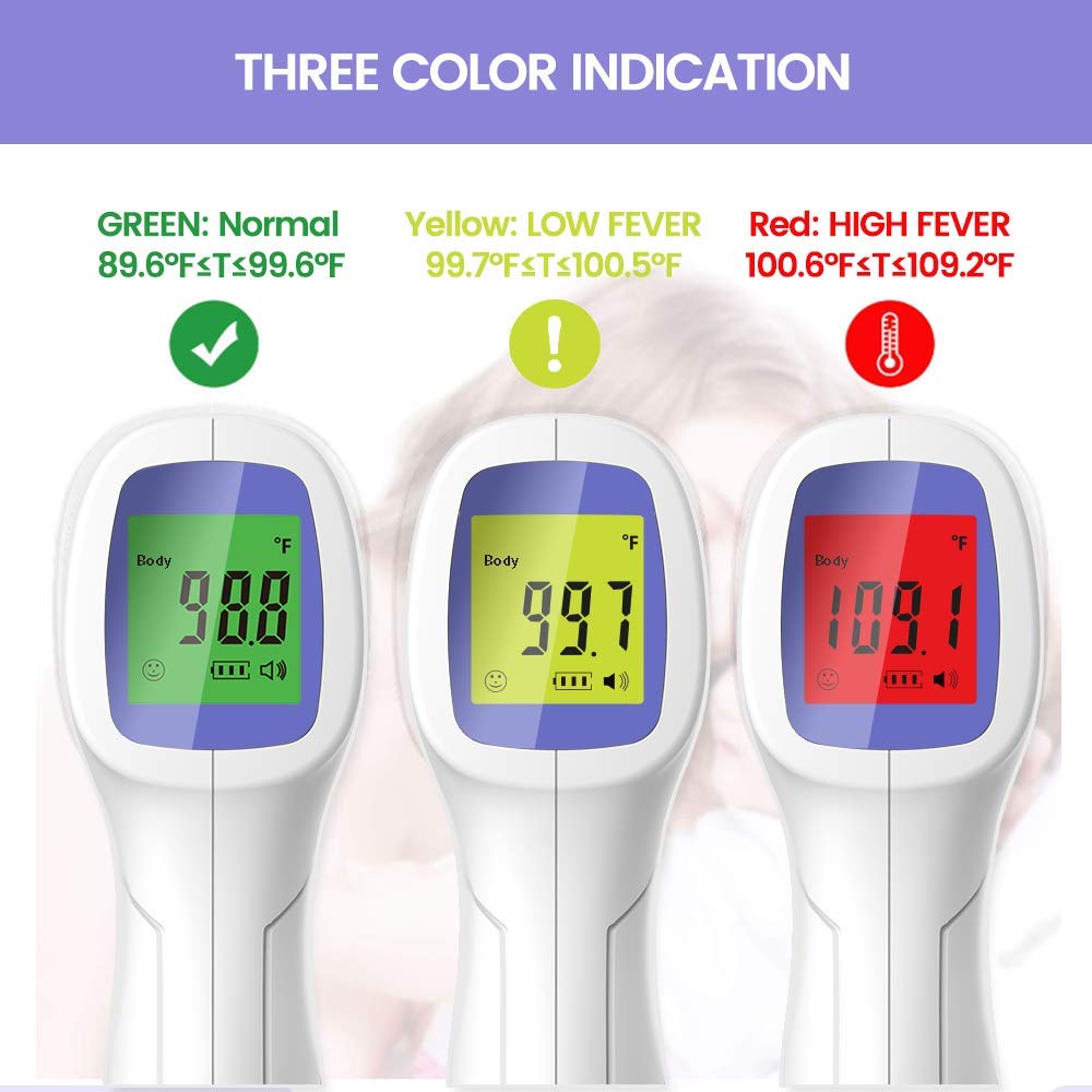 AOJ-F103 Non-Contact Infrared High Precision Forehead Thermometer, Thermometers