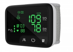 AOJ-35D家用高精度小巧腕式血压计智能语音血压测量仪（黑色）