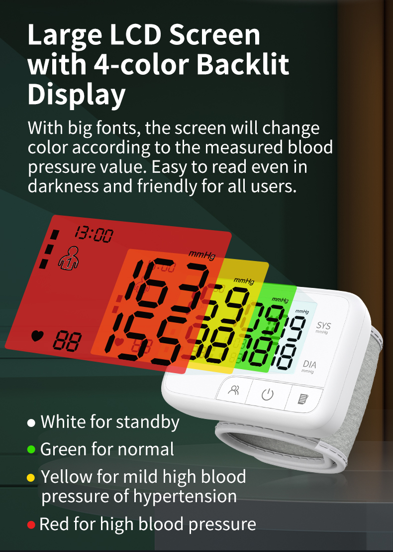 AOJ-35D Home High Precision Small Wrist Blood Pressure Monitor