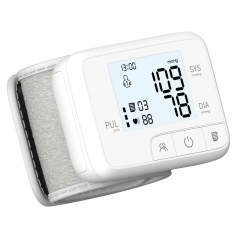 AOJ-35D Home High Precision Small Wrist Blood Pressure Monitor Intelligent Voice Blood Pressure Machine (White)