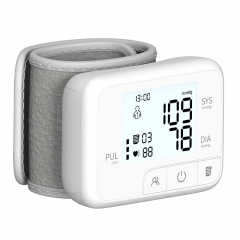 AOJ-35D Home High Precision Small Wrist Blood Pressure Monitor Intelligent Voice Blood Pressure Machine (White)