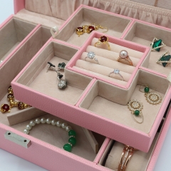 Jewelry Organizer Display Storage Box With Lock