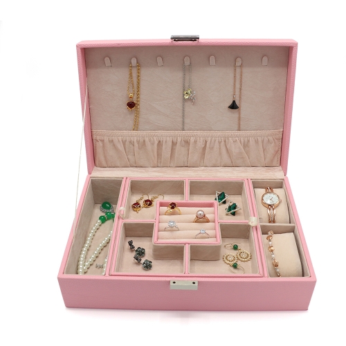 Jewelry Organizer Display Storage Box With Lock