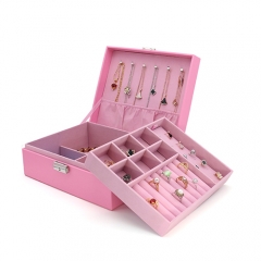 High Quality PU Leather Organizer Storage Box For Jewelry