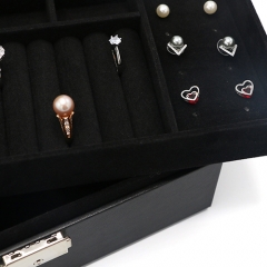 Latest Design Hot Selling PU Leather Organizer Storage Box For Jewelry